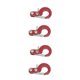 thumbnail image 1 of Vogacara Paquete de 2 ganchos para remolque, escala 1/10, instalación práctica, firmeza, suministros RC, accesorios mejorados, enganche de Rojo 2piezas, 1 of 6