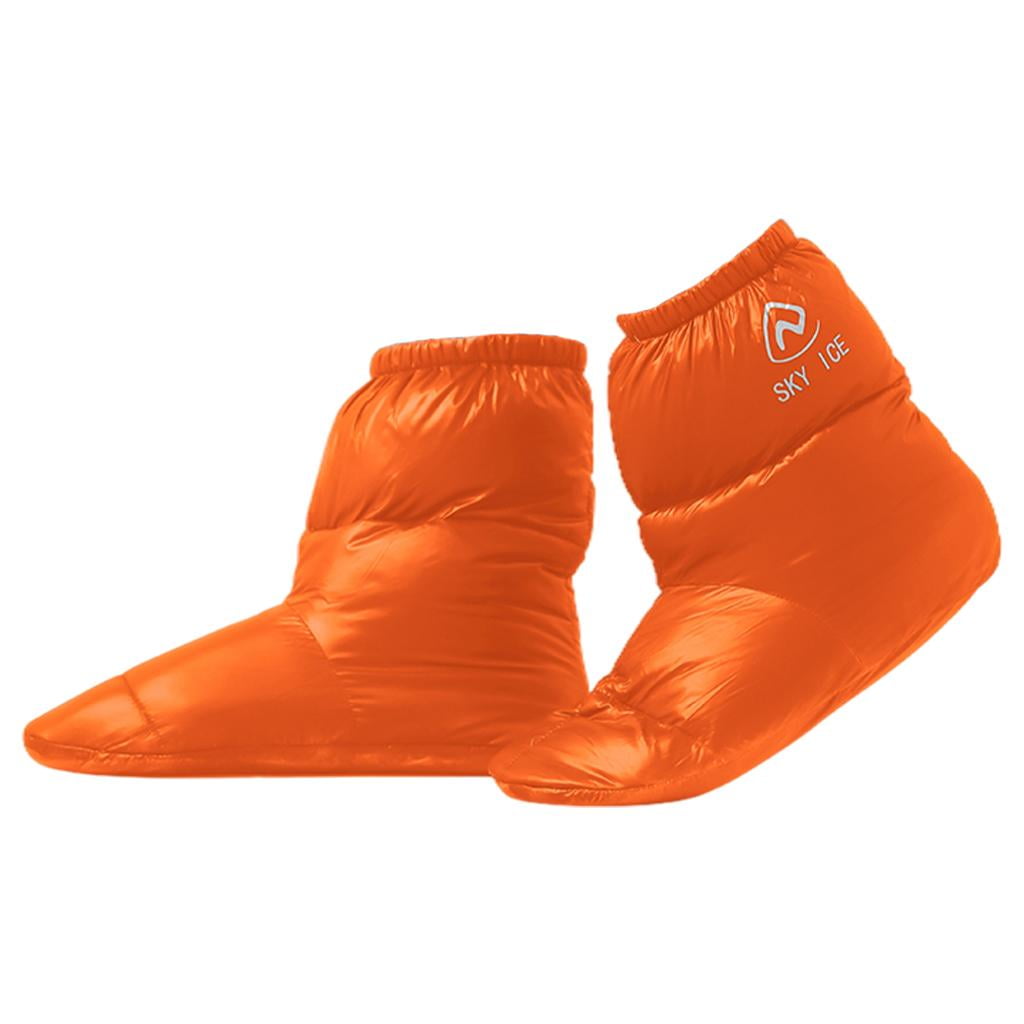 1 Pair Down Booties Waterproof Warm Socks Slippers Antislip Ultralight