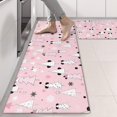 thumbnail image 2 of Kitchen Rugs Sets Of 2,Pink Christmas Tree Pattern Anti Fatigue Kitchen Mat Rugs Non Slip Washable,Decorative Kitchen Floor Mats for Kitchen,Sink,Laundry,17"X47", 2 of 5