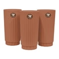 thumbnail image 1 of Kit de 3 Floreros Decorativos de Plástico Modelo Altomonte | Perfectos para Arreglos Florales | Ideal para Sala, Comedor y Oficina | La Ardilla (Barro)- La Ardilla, 1 of 4