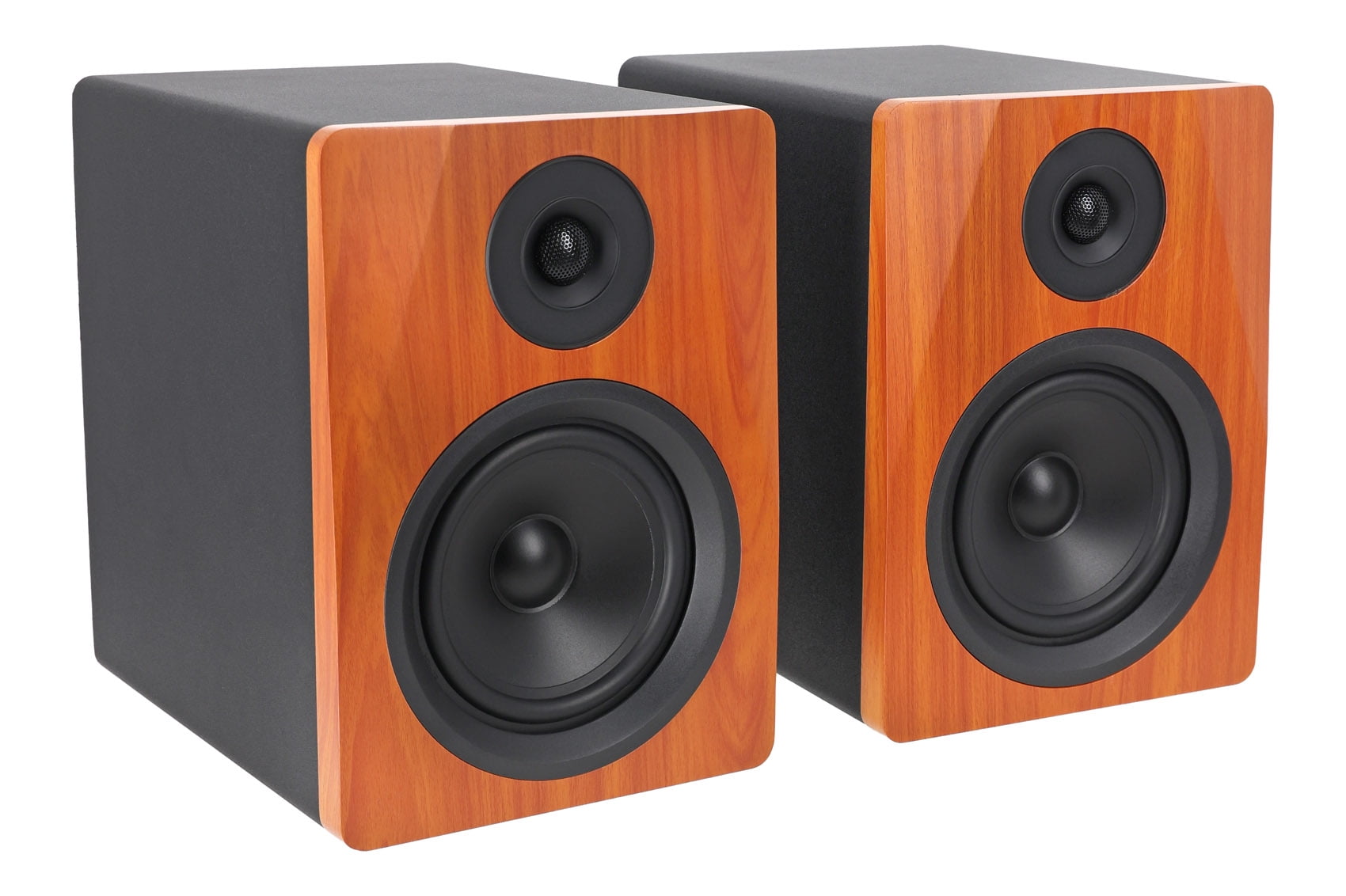 (2) Rockville APM5C 5.25" Powered Studio Monitor Speakers+Swivel Wall Brackets
