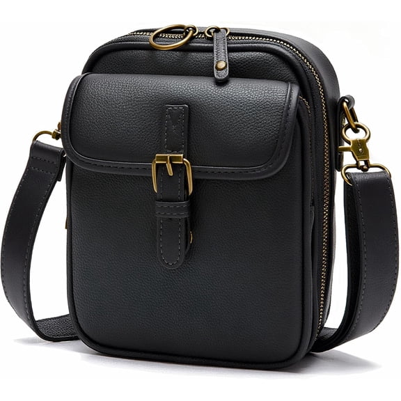 ROVTIULI Small Crossbody Bags for Women Vegan Leather Messenger Purses, Vintage Wallet Anti Theft Shoulder Handbags with Card Slots
