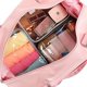 thumbnail image 5 of Paquete de 3 bolsas de aseo de tamaño cuarto de galón, bolsa de cosméticos de maquillaje de viaje para mujeres y hombres, color negro Rojo Verde, 5 of 5