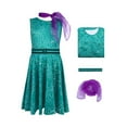 thumbnail image 1 of Vestido de alegría de Inside Out 2 para niñas, disfraz de cosplay de dibujos animados de Disgusto, ropa de carnaval de Halloween, trajes de cumpleaños de princesa para niños, 1 of 6