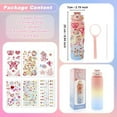 thumbnail image 4 of YOSUOPOC DIY Water Bottle Kits for Creative Fun, Customizable 25oz Bottle with 6 Gem Stickers, Leak-Proof Flip Lid, Includes Straw and Lanyard, Unique Gift Idea, 4 of 7