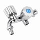 thumbnail image 5 of Grifo de agua fría para lavadora de plástico galvanizado, grifo de agua para lavabo con doble pico y manija de obturador G1/2 Nikou, 5 of 5