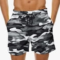 thumbnail image 2 of uublik Sweat Shorts Men Summer Casual Drawstring Elastic Waist Comfy Short Beach Vacation Shorts Multicolor, 2 of 5