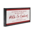 thumbnail image 3 of Stupell Industries We Will Serve Milk & Cookies Black Framed Floater Canvas Wall Art, design by Natalie Carpentieri, 11 x 25, 3 of 9