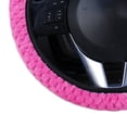 thumbnail image 3 of Universal Soft Warm Plush Car Steering Wheel Cover Elastic Automobiles Auto Steering-Wheel Case Protector, 3 of 5