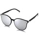thumbnail image 1 of Gafas de sol SOJOS Classic Round SJ2067 para mujer y hombre, color negro y plateado, 1 of 5