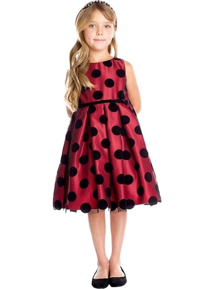 red and black dress kids