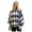 Blue Plaid, variant on Mucros Weavers Irish Country Cape For Women (Gray)
