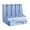Blue, variant on 4 Tier Desktop File Organizer, Multi-compartment Document Storage Rack, Plastic Desktop Magazine Holder Desk File Organizer with Pen Holder,For Paper Sorting And Sundry Storage-(Purple)