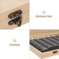 thumbnail image 3 of OFFIGAM Wooden Coin Display Holder with Adjustable Rings and Secure Lock for Organized Storage, 3 of 6