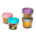thumbnail image 3 of Melii Glass Baby Food Freezer Jars, Snack Container with Lids, BPA Free, Microwave & Dishwasher Safe (4oz - 6 Piece Set), 3 of 4