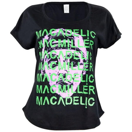 Mac Miller - Face Repeat Juniors Dolman T-Shirt