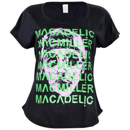 Junior Faces - Mac Miller - Face Repeat Juniors Dolman T-Shirt