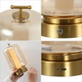 thumbnail image 6 of JONATHAN Y Milou 10.75" Vintage Glam Lantern Rechargeable/Cordless Dimmable Integrated LED Table Lamp with Touch Sensor, Gold/Amber (Set of 2), JYL7160A-SET2, 6 of 6
