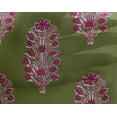 thumbnail image 4 of oneOone Georgette Viscose Fabric Leaves & Floral Block Print Fabric BTY 42 Inch Wide, 4 of 5