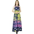 thumbnail image 1 of Bimba Women Exclusive Tie & Dye Maxi Dress Sleeveless Rayon Custom Clothing, 1 of 5