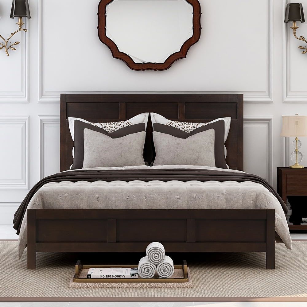Stop NowSale Classic Queen Platform Beds, Bed Frame for Bedroom, Guest