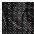 thumbnail image 4 of Soimoi Tissu en Rayonne Noir Imprimé Insectes 1 Mètre 56 Pouces de Large, 4 of 6