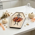 thumbnail image 6 of Pumpkin Shaped Wooden Serving Tray Spooky Halloween Decorations for Home Gothic Halloween Decor for Indoor Table Top Serving and Entryway Key Storage, 6 of 9