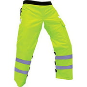 FORESTER Chainsaw Safety Chaps with Pocket, Apron Style (Regular 37", Safety Green)