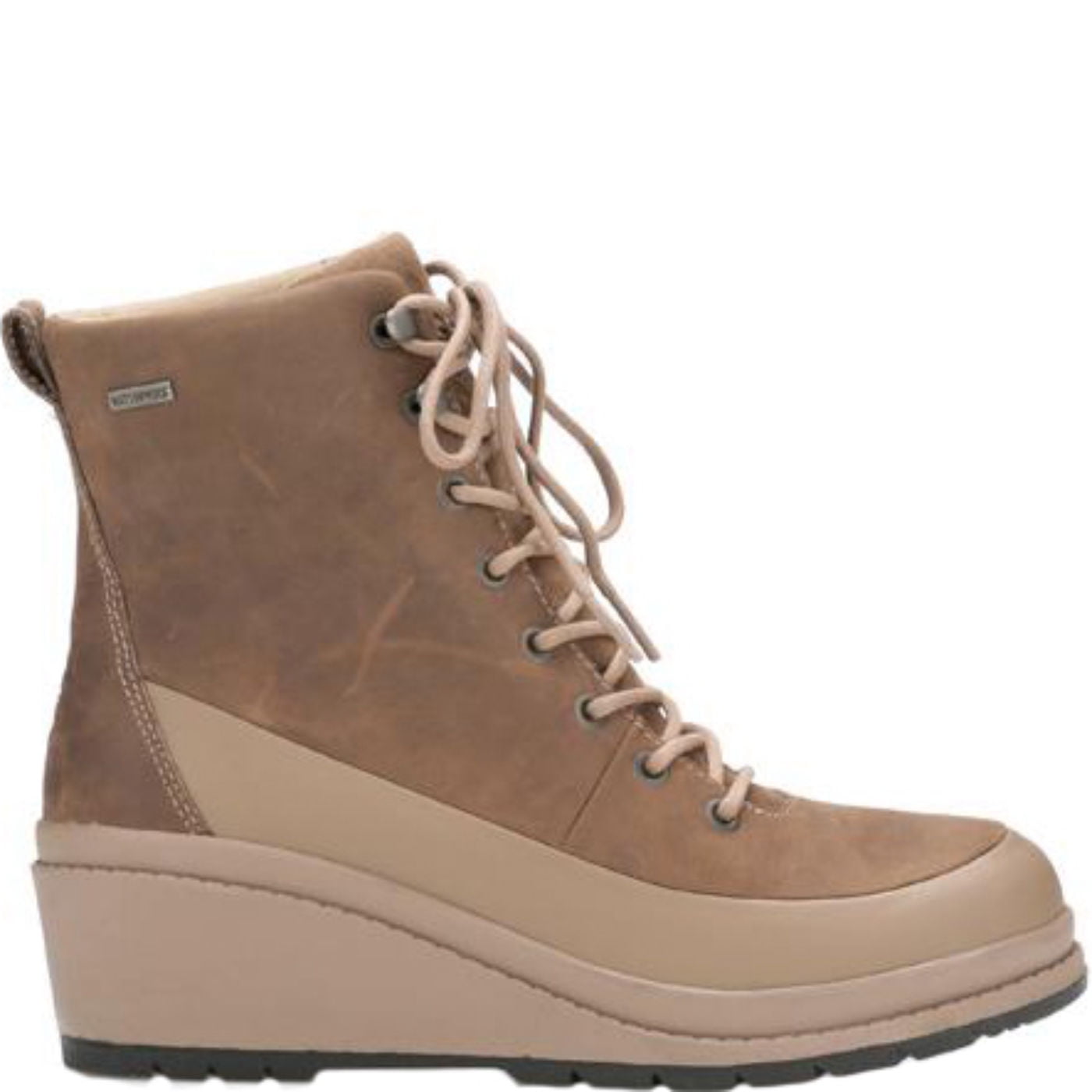 MUCK Women's Liberty Wedge Ankle Boot - Waterproof Full-Grain Leather Casual Boot