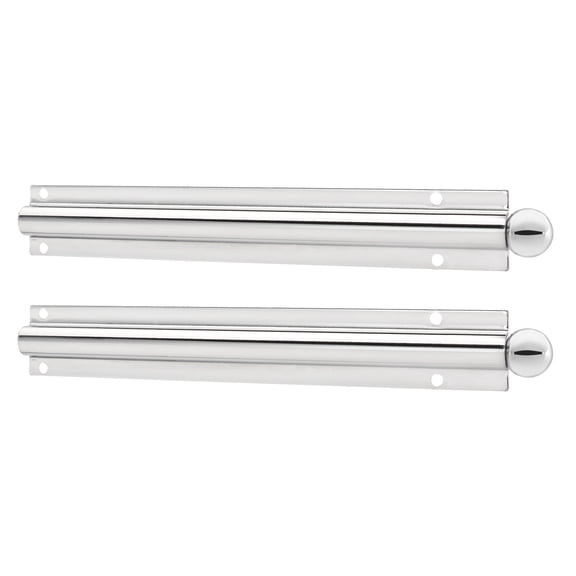 Rev-A-Shelf 6" Metal Closet Valet Clothes Rod, Chrome CVL-12-CR (2 Pack)