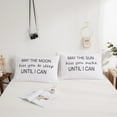 thumbnail image 3 of Move Over Couple Pillowcases King White Black Pillow Cover Letters Patter Microfiber Pillow Case 2 Pack, 3 of 9