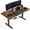 Brown-47*24, variant on 47 Inch Electric Standing Desk, Height Adjustable Computer Desk with 4 Memory Presets, Quiet Motor, Anti-Collision System, Steel Frame, 220 lb Capacity