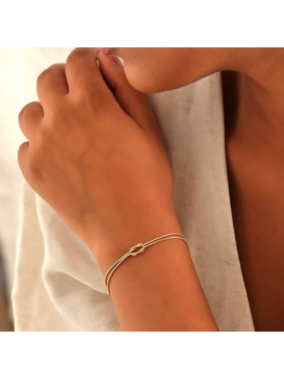 Bohemian Style Fashion Knotted Snake Bones Chain Bracelet