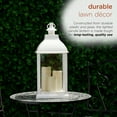 thumbnail image 6 of Alpine Corporation White Candlelit Lantern with LED Lights, 22 inch, 6 of 14