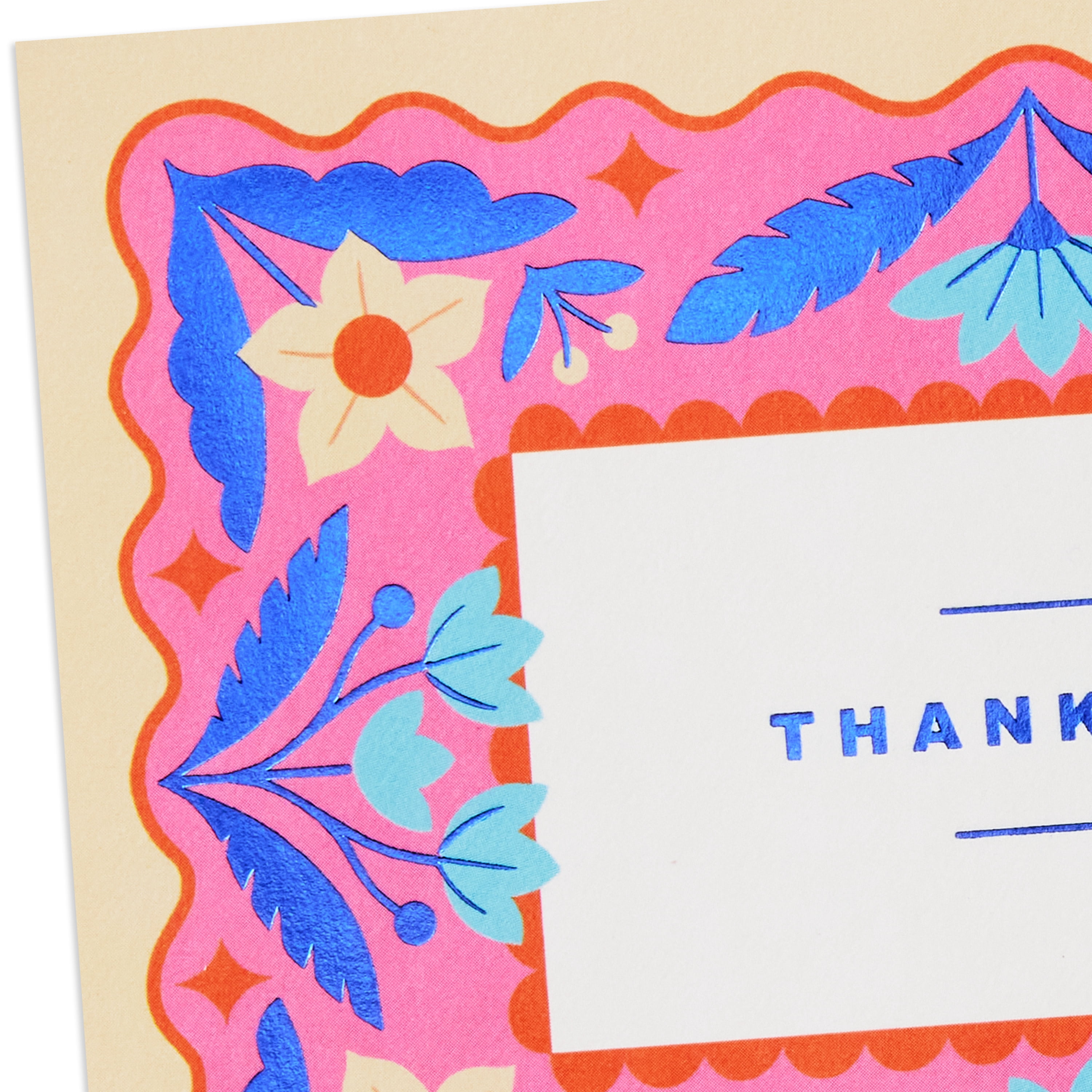 Hallmark Blank Thank You Notes (Eclectic Pink Floral), Pack of 10