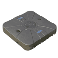 thumbnail image 2 of Outsunny Cantilever Umbrella Base with Wheels 330 lbs Sand 286 lbs Water Heavy Duty Coffee, 2 of 6