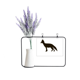 thumbnail image 1 of Tarjeta de jarrón de lavanda artificial Black Fox decoración 25 x 17 cm, 1 of 3