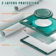 thumbnail image 3 of XYX For iPad Pro 11 inch Case (2025 M5/2024 M4), 360 Rotating Hand Grip, Shoulder Strap, Heavy Duty Drop Protection, Green, 3 of 7