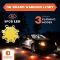 thumbnail image 2 of wnpxqnt 8 LED Road Flares Emergency Disc Safety Light Flashing Roadside Beacon Hot R5 V6M8, 2 of 9