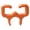 Orange-1Pcs, variant on Trimmer Line Holder, Shaft-Mounted Spool Organizer, 0.98 inch Shaft Clip, Upper Opening Clip-On Holder for Replacement Line Storage, String Trimmer Spare Line Organizer for Yard Work,Orange-1Pcs