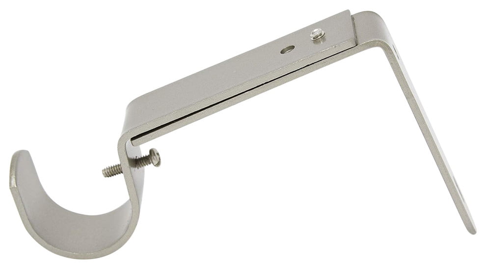 Urbanest Curtain Rod Bracket, Adjustable, Fits 1 1/4" Rod, Pewter
