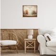 thumbnail image 3 of Stupell Industries Muted Autumn Treeline Landscape & Nature Painting Brown Floater Framed Canvas Art Print Wall Art, 21 x 17, 3 of 8
