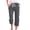 Dark Gray, variant on Short Pants for Women Casual Summer Combo Women's Spring And Summer Solid Color Lace Up Pocket Loose Wide Legged Capris, Size S