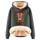 thumbnail image 1 of WILLBEST Sudadera con Capucha para Mujer Have Yourself A Mooey Little Christmas, Sudadera con Capucha de Terciopelo Grueso, Cálida y Holgada Grande, 1 of 3