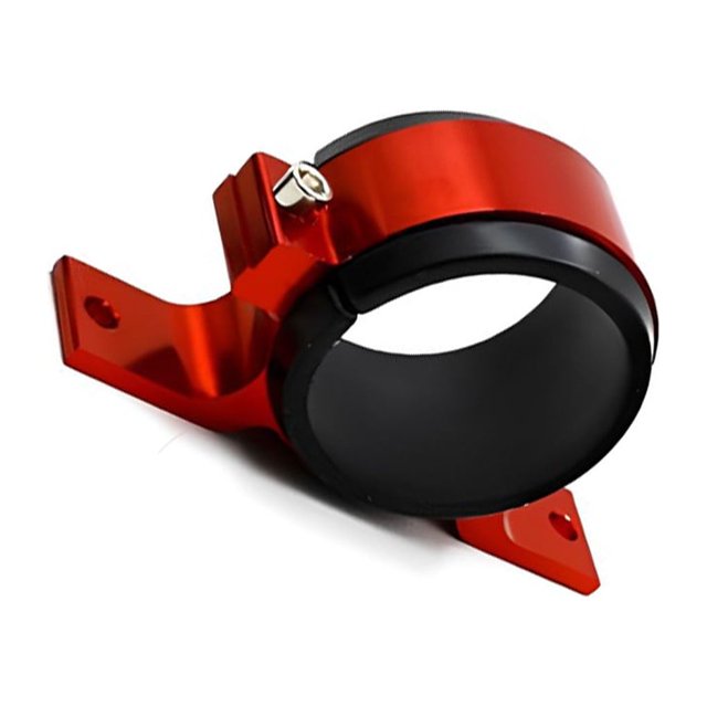 VONKY 60MM Car Fuel Pump Mount Bracket Fuel Pump Mounting Fuel Pump Bracket Pump Fixing Red