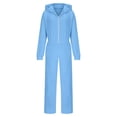 thumbnail image 4 of ShomPort Two Piece Outfits for Women Zip up Jacket Crop Hoodies and Sweatpants Lounge Set Tracksuit, 4 of 5