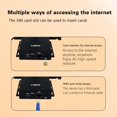 thumbnail image 6 of Riousery 4G Sim Card Router Wireless CPE WiFi Type C Single Network Port Antenna Detachable Hotspot Mexican Version ED121, 6 of 9