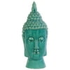 Compulsive & Spiritual Ceramic Buddha Head In Blue