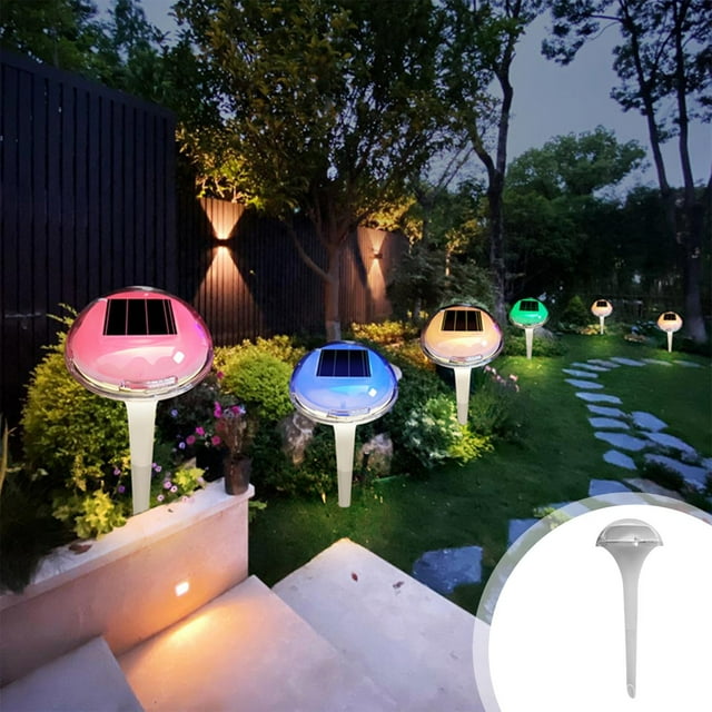 Focos solares LED para exteriores | Luces solares inalámbricas para jardín | Iluminación de caminos de jardín resistente al agua IP65 | Sensor automático de anochecer y amanecer | Diseño modern