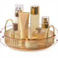 thumbnail image 2 of Organizador de maquillaje INVSSENE, giratorio 360°, 1 nivel, amarillo, 2 of 6